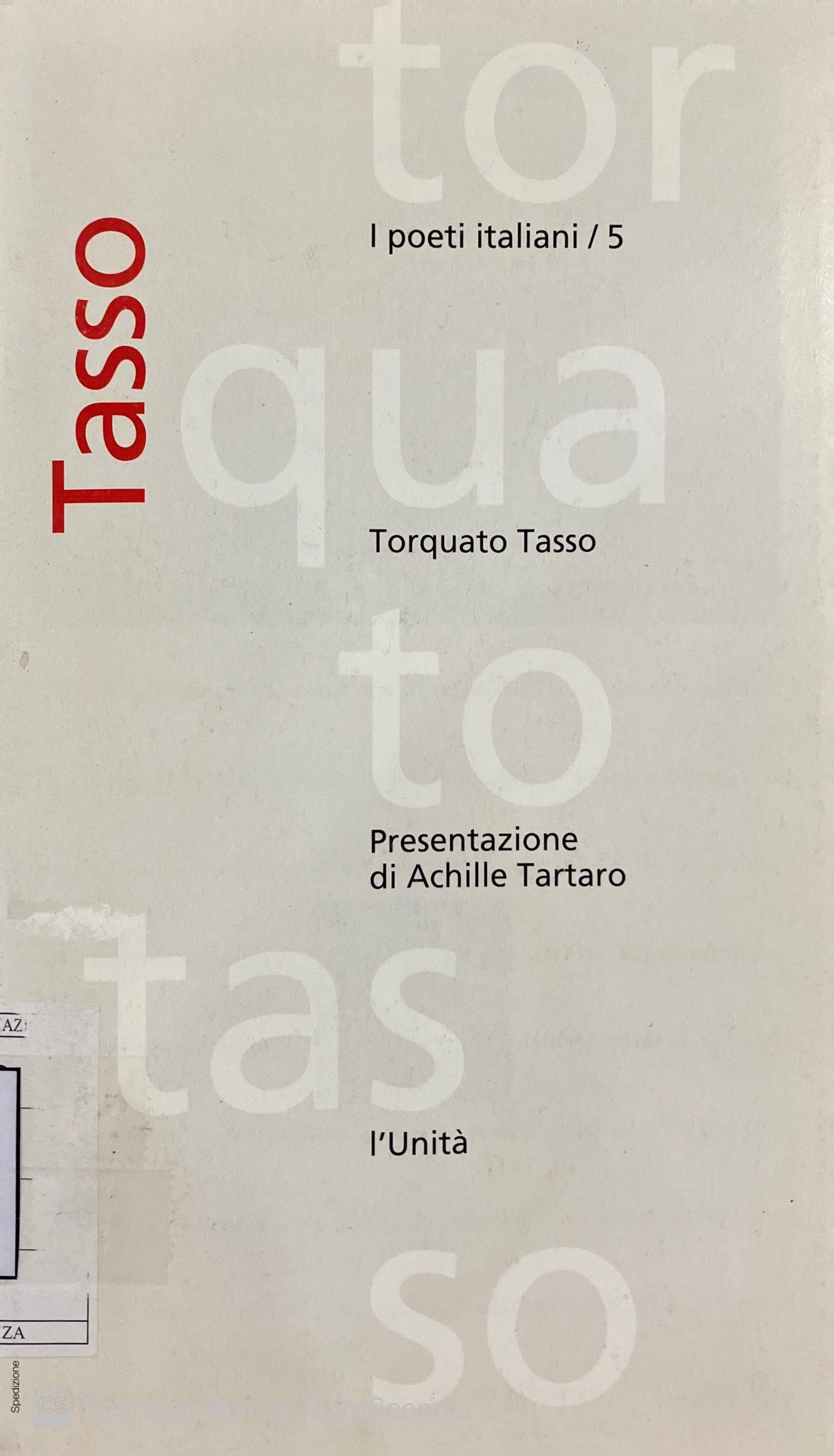 I poeti italiani/ 5 TASSO